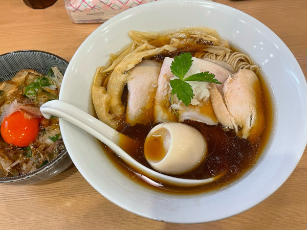 「特製醤油らぁめん¥1,200マキシマムTKG¥350」@麺屋 吉澄の写真