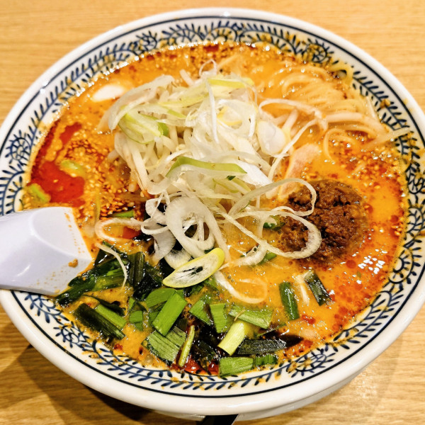 「ゴマたっぷり白胡麻担々麺＋チャーハン餃子セット」@丸源ラーメン 南流山店の写真