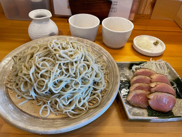 「鴨皿蕎麦￥１５５０　大盛￥６００」@ななつぼ志の写真