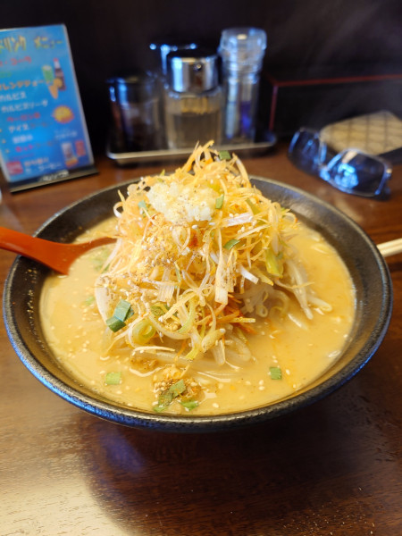 「ネギ味噌ラーメン」@ラーメン ガキ大将 高田店の写真