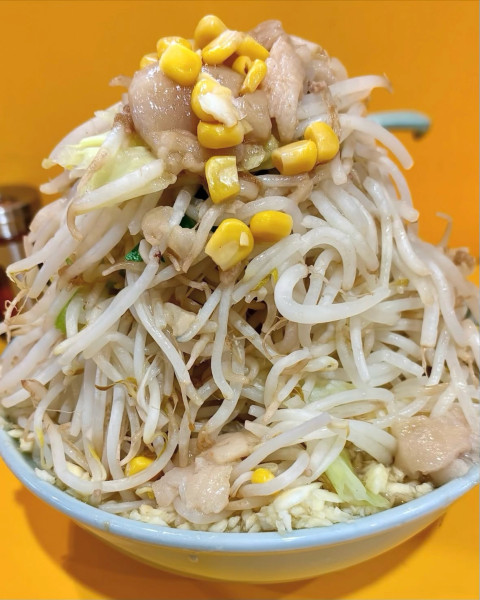 「プチ二郎(2杯目) ニンニク ヤサイ アブラ」@ラーメン二郎 八王子野猿街道店2の写真