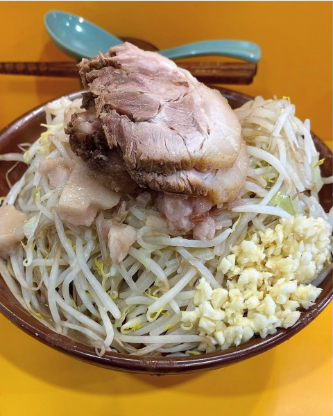 「エビーレン3 ドクロ 麺増し」@ラーメン二郎 八王子野猿街道店2の写真