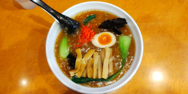 「だぁるめん　メンマ＋」@くまちゃんらーめんの写真