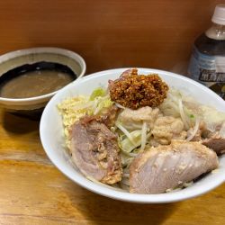 ゴマつけ麺(釜あげ風) + 肉ワンタン