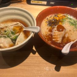 黒風（990円）＋スープ餃子（590円）