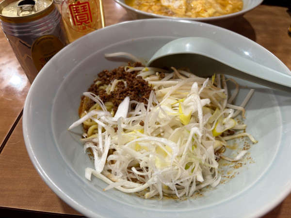 「汁なしたんたんめん950円+半チャーハンセット400円」@たんたんめん Kaiの写真