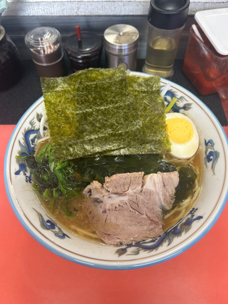 「ネギマンザイラーメン」@ラーメンショップ マンザイ 浦舟町店の写真