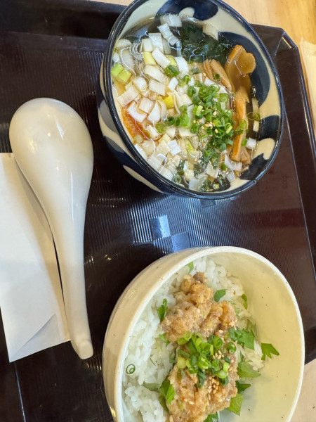 「ラーメンミニ900円、なめろう丼600円」@浦安 幸来の写真