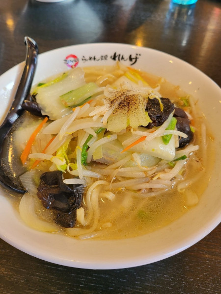 「タンメン」@らーめん食堂 れんげ 岡谷店の写真