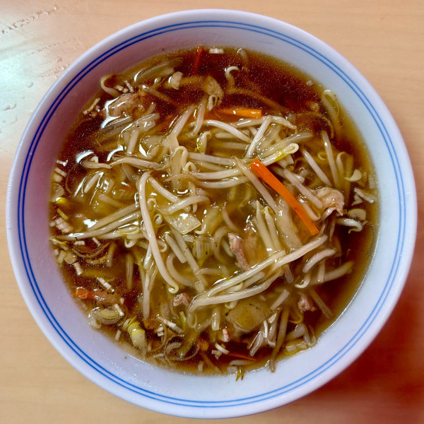 「キリンラガー＋ザーサイ→ モヤシそば」@安楽の写真