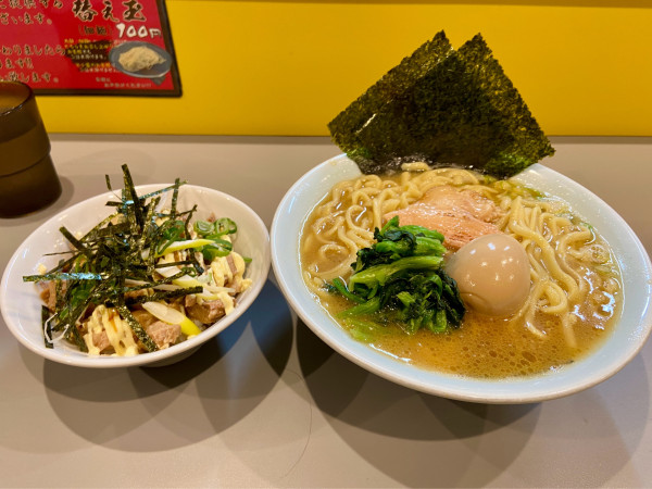 「広豚麺 大盛＋味付けたまご＋ぶためし」@広豚麺 改の写真