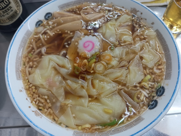 「ワンタンメン・麺軽め(¥850)」@中華そば みたかの写真