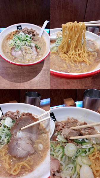 「『味噌らーめん 大盛+コマ肉(￥1400+330)』」@大島の写真