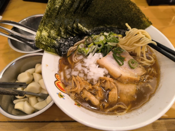 「あっさり魚介醤油(900)＋のり(100)」@麺屋 おはなの写真