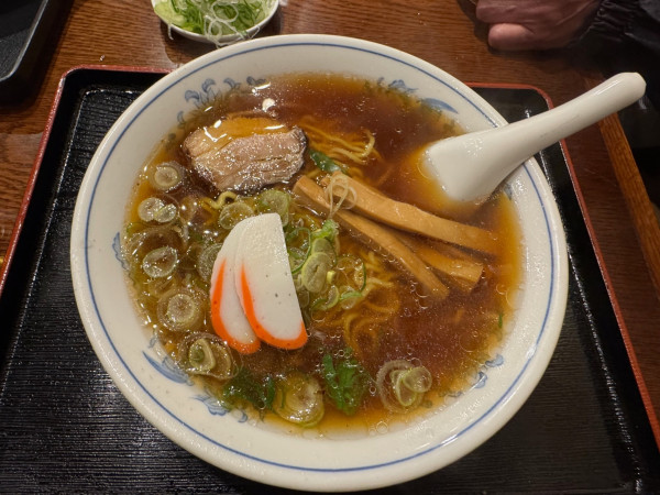 「軽めそば　ネギ増し」@中華そば専門店 大石家 伊那入舟店の写真