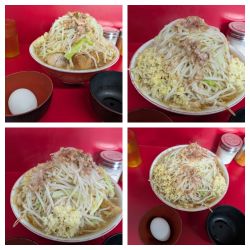 大ラーメン（麺増し）➕生卵