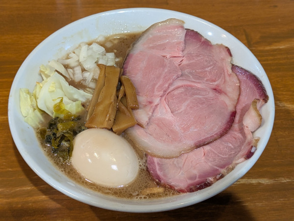 「得製 豚と水のそば(大盛)」@拉麺mellowの写真