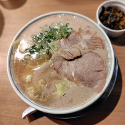 ワンタンメン 1100円替玉150円高菜100円