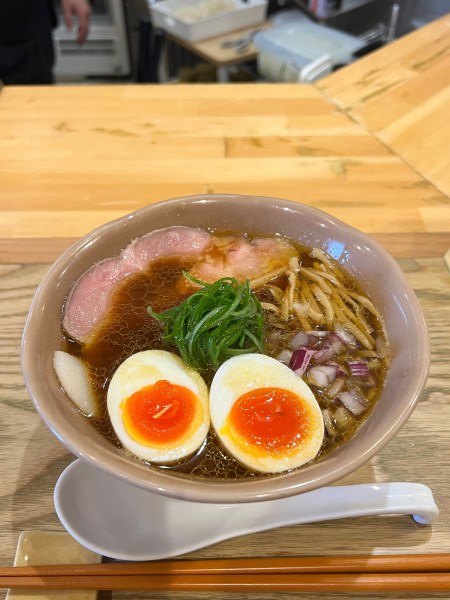 「みそちゅう 味玉子トッピング」@ramen&coffee spring'sの写真