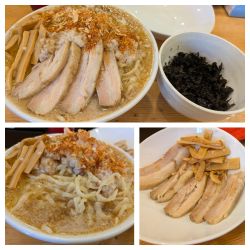 背脂らーめん➕大盛➕大盛➕辛くする