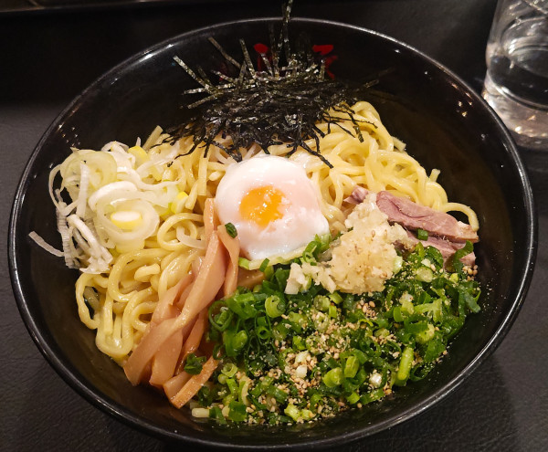 「油そばＷ盛+トッピングA」@東京油組総本店 池袋東組の写真