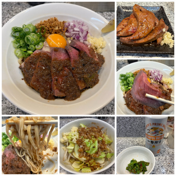 「【限定】ローストビーフまぜそば1500円 ジロベシ&レバー」@麺屋 有希の写真