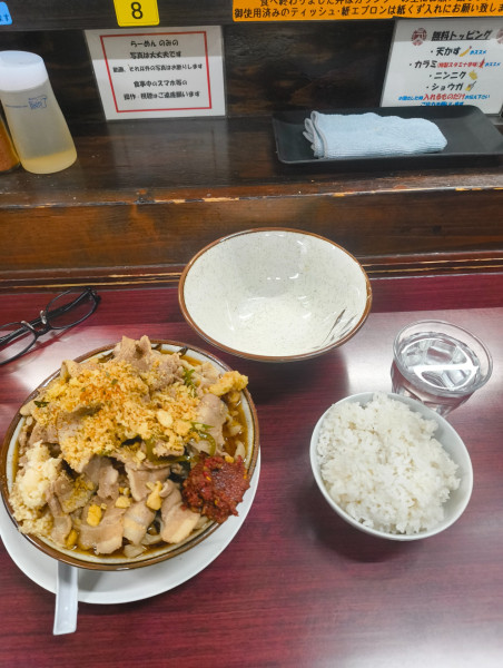 「肉めん+豚倍盛り　1120円」@肉めん 肉めし すず気の写真