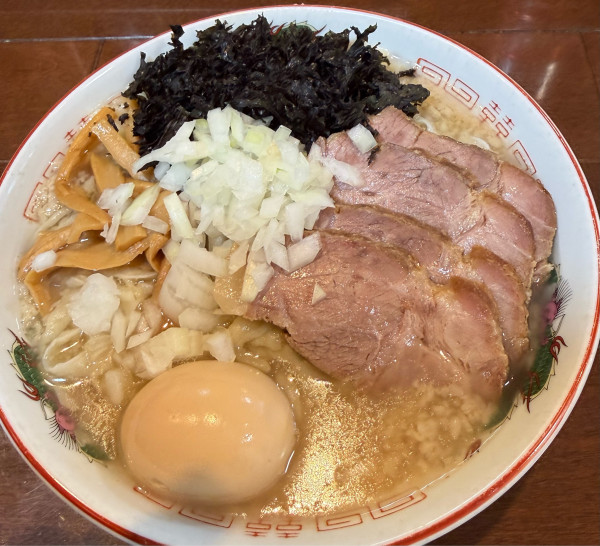 「特製ぎと家の中華そば特盛(手揉み麺セレクト)」@燕三条中華そば ぎと家 武里本店の写真