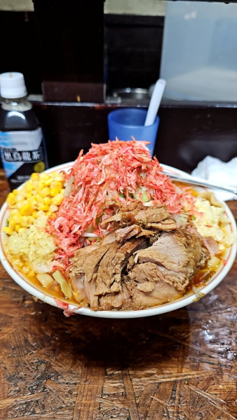 「【限定】味噌らーめん🌋 大盛り 干しえび」@自家製麺 まさき（非乳化） 2号店の写真