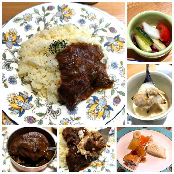 「和牛すじ肉の赤ワインカレーセット　¥2300」@PePeLe Mokoの写真