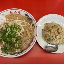 焼きめし定食(京都背脂醤油ラーメン＋もやしトッピング)