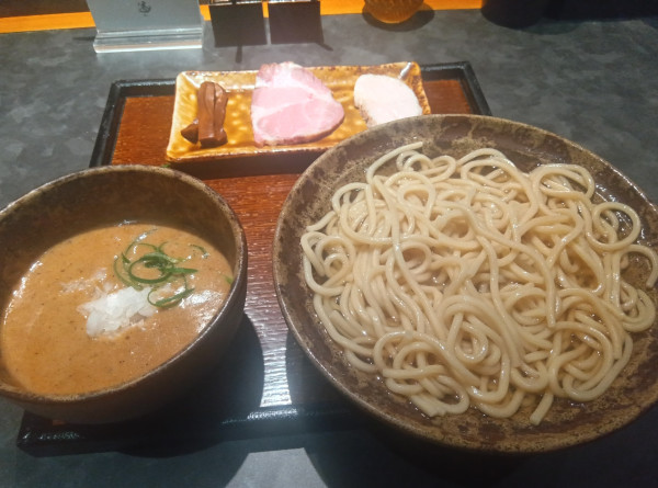 「釜揚げつけ麺　中」@遷の写真