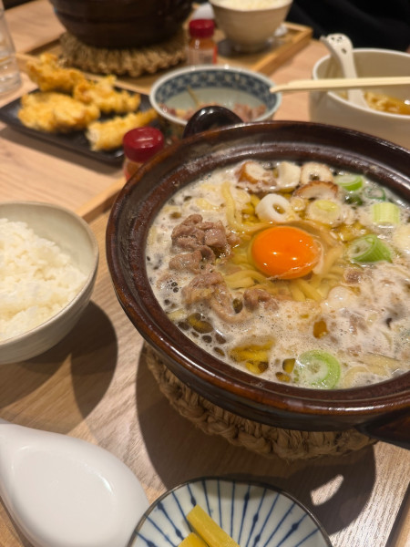 「鍋焼きラーメン」@手打 親鶏中華そば綾川 大成店の写真