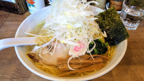 「ネギ塩そば(大)」@泉岳寺 らーめん徳の写真