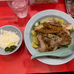 汁なしねぎとん麺 890円＋無料半ライス