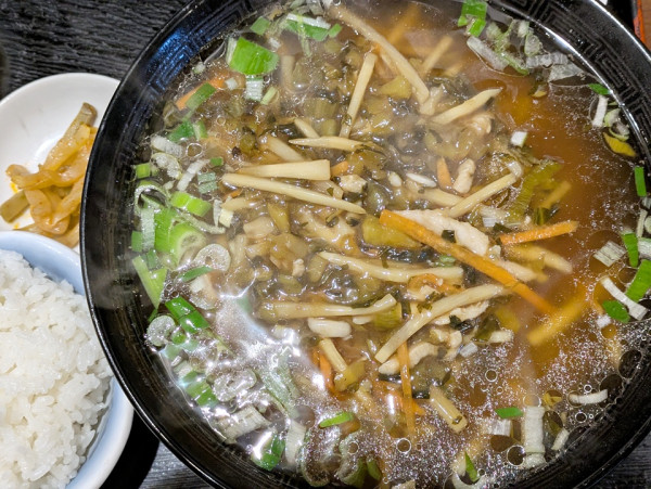 「高菜と肉細切りの湯麺」@CHINESE DINING Bearの写真