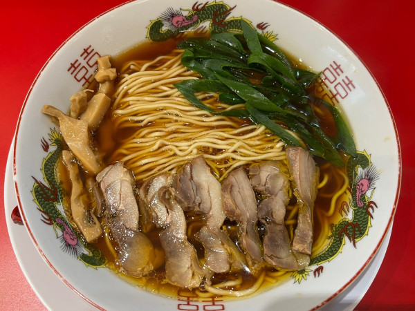 「かしわそば」@中華そば ふじい 新中野店の写真