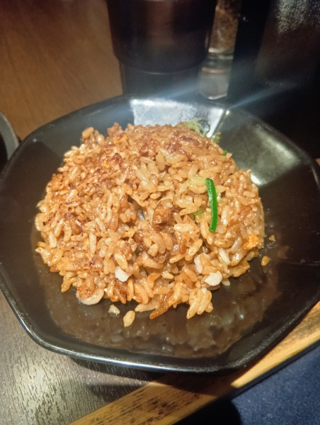 「半黒焼き飯」@元祖博多中洲屋台ラーメン 一竜 西新宿店の写真