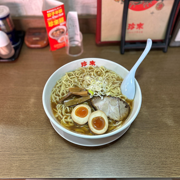 「味玉らーめん」@珍來 浦安店の写真