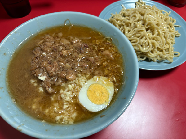 「ツケメン半分200ｇ（1200円）」@ラーメン富士丸 明治通り都電梶原店の写真