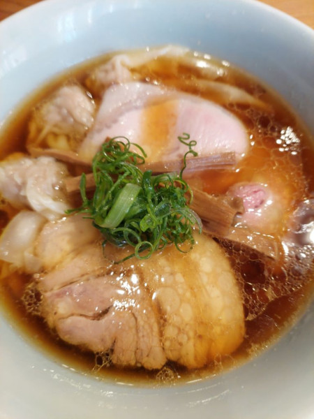 「わんたん中華そば」@中華そば しば田の写真