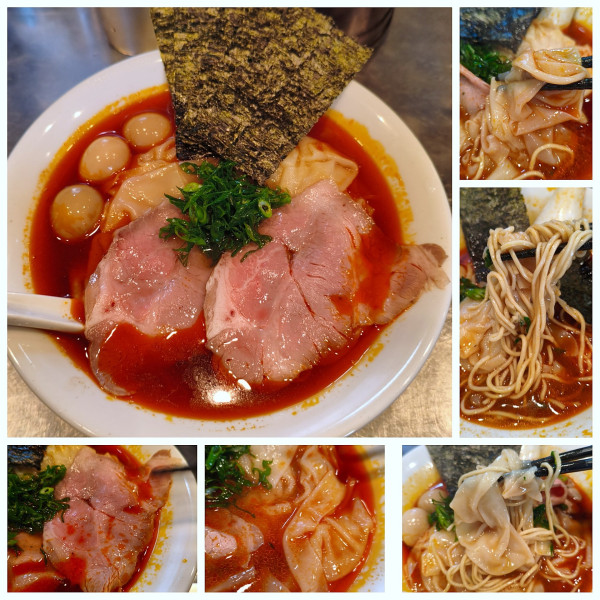 「赤潮の皮雲呑麺(限定)　¥1400」@さんじの写真