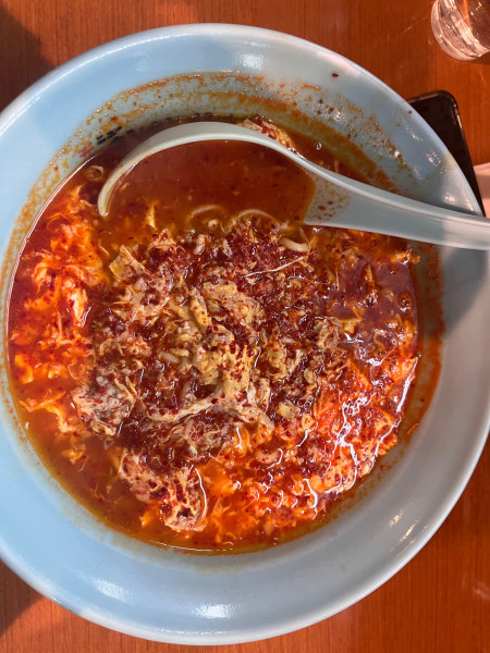 「タンタンメン970円(大辛)＋麺大盛100円」@元祖ニュータンタンメン本舗 蒲田店の写真