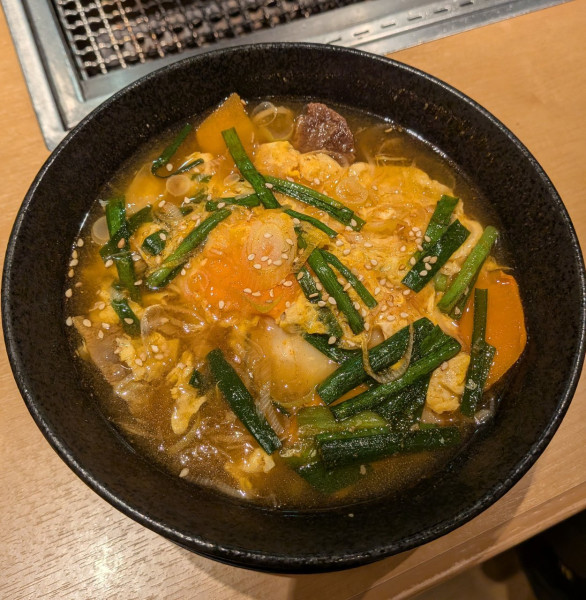 「カルビ温麺（1155円）」@牛兵衛 草庵 川越アトレマルヒロ店の写真