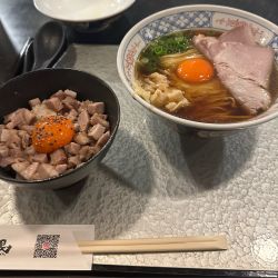 地鶏醤油sobaセット