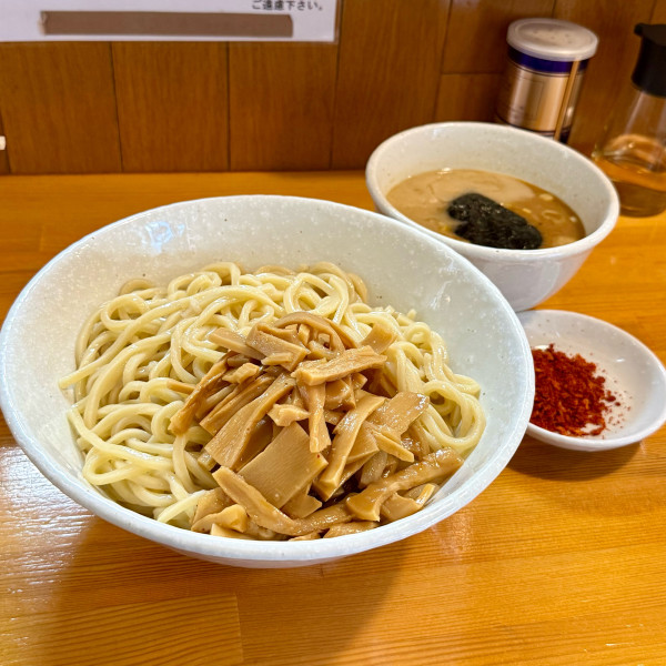 「辛つけ麺 ¥1,200 メンマ ¥300」@麺屋 永太の写真