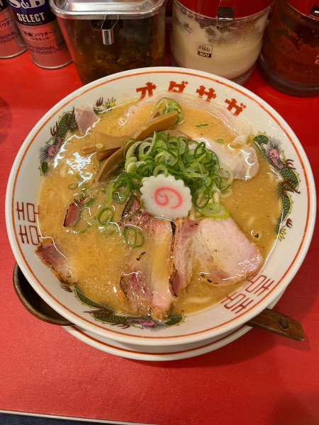 「赤味噌らーめん➕炭火炙り焼き豚丼」@オダサガ味噌の写真