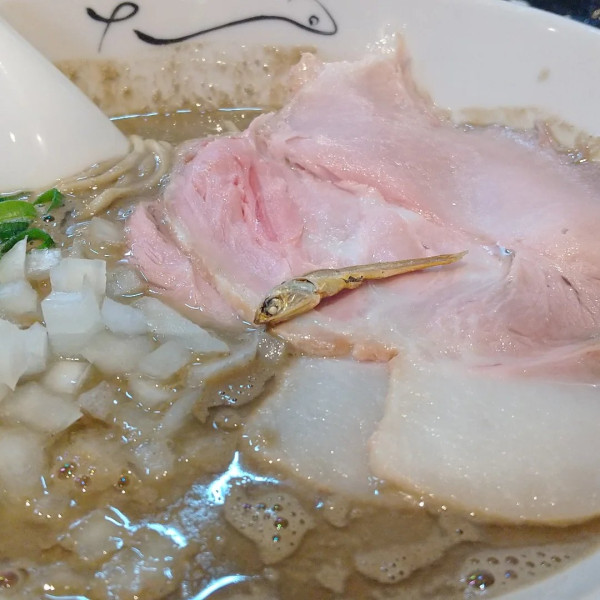 「#濃純煮干Lv1 #1200円 #白飯 #並 #150円」@煮干中華そば 結。の写真