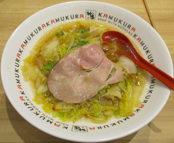「おいしいラーメン＋餃子　850円＋310円」@どうとんぼり神座 中野サンモール店の写真