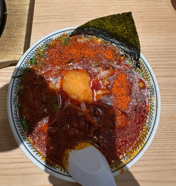 「辛肉そば　6辛」@丸源ラーメン 幸手店の写真